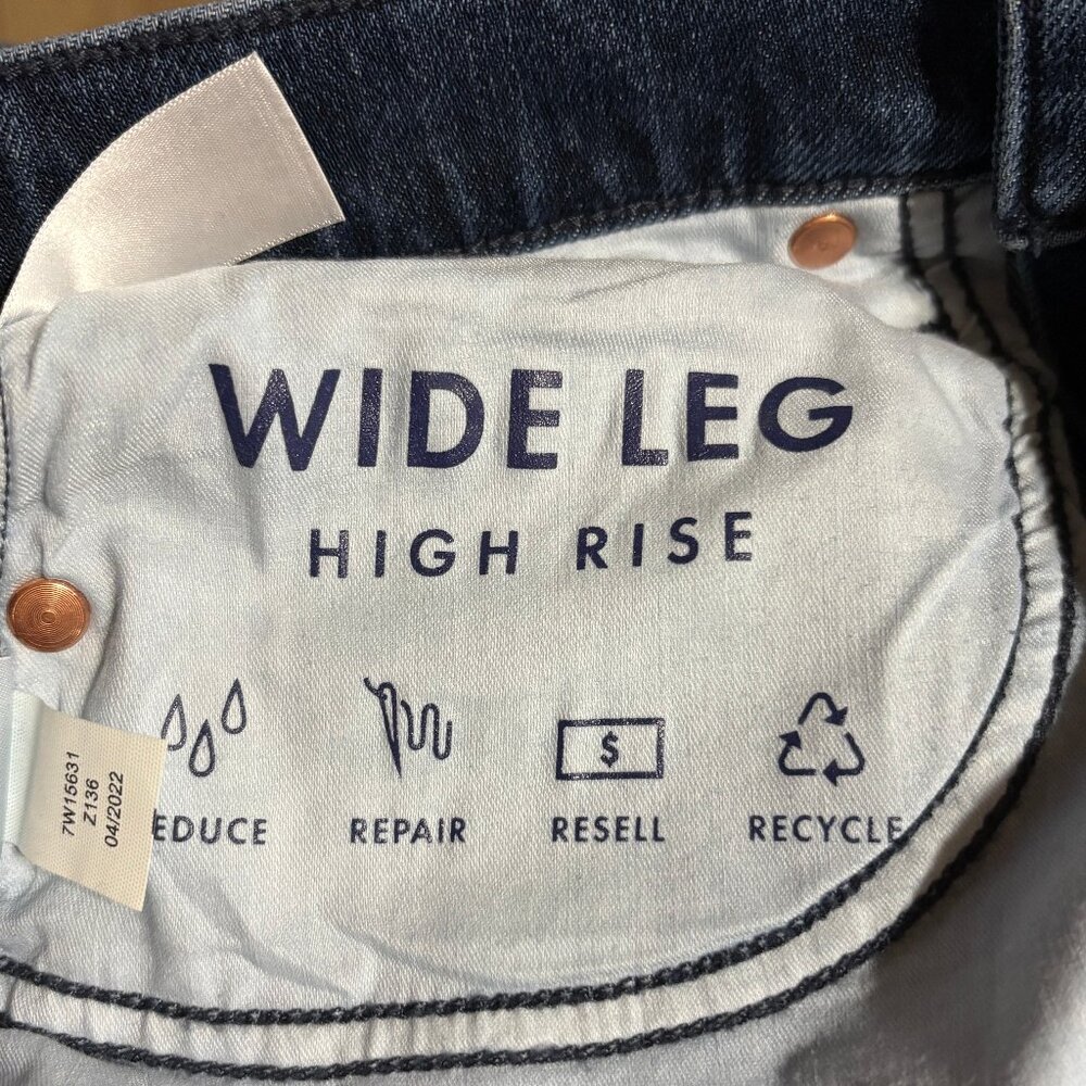 LUCKY Brand High Rise Wide Leg Jeans Size 2/26 - Picture 6 of 12